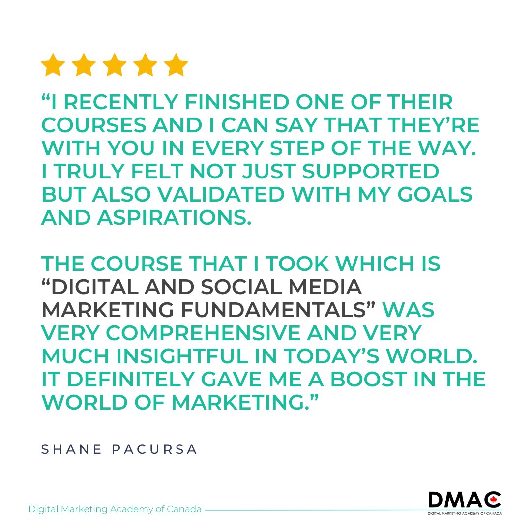 Whether you want to stand out in the job market, pursue a promotion, or assume more responsibilities, earn a Digital &amp; Social Media Marketing Fundamentals course certification and achieve your next career goals. Learn more, visit link in our bio.