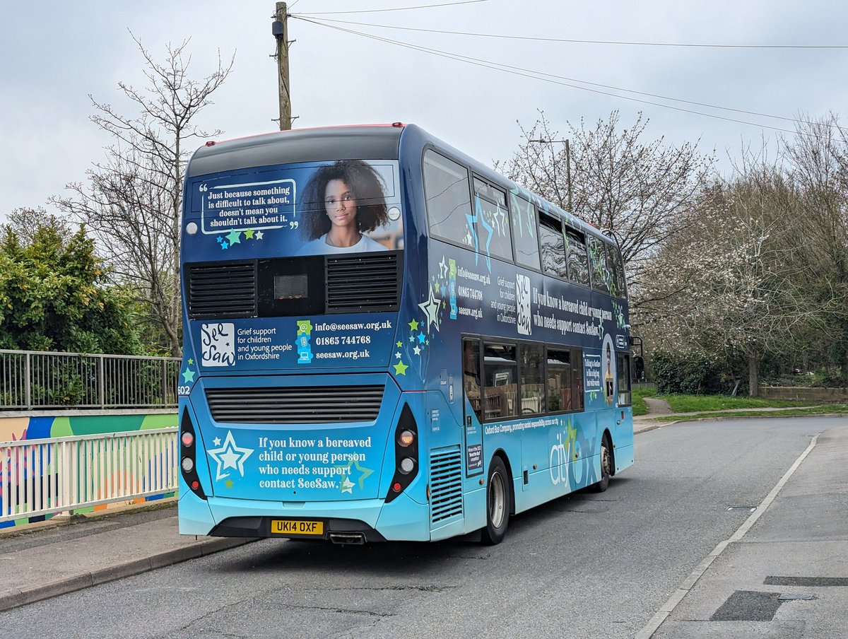jimbolimbo9's tweet photo. Great to see the latest @OxfordBusCo "Brand the Bus" entrant revealed last week. SeeSaw are the latest in a line of brilliant local charities getting the opportunity to showcase their work all across the city! 👍 https://t.co/vyg5rVCQYE