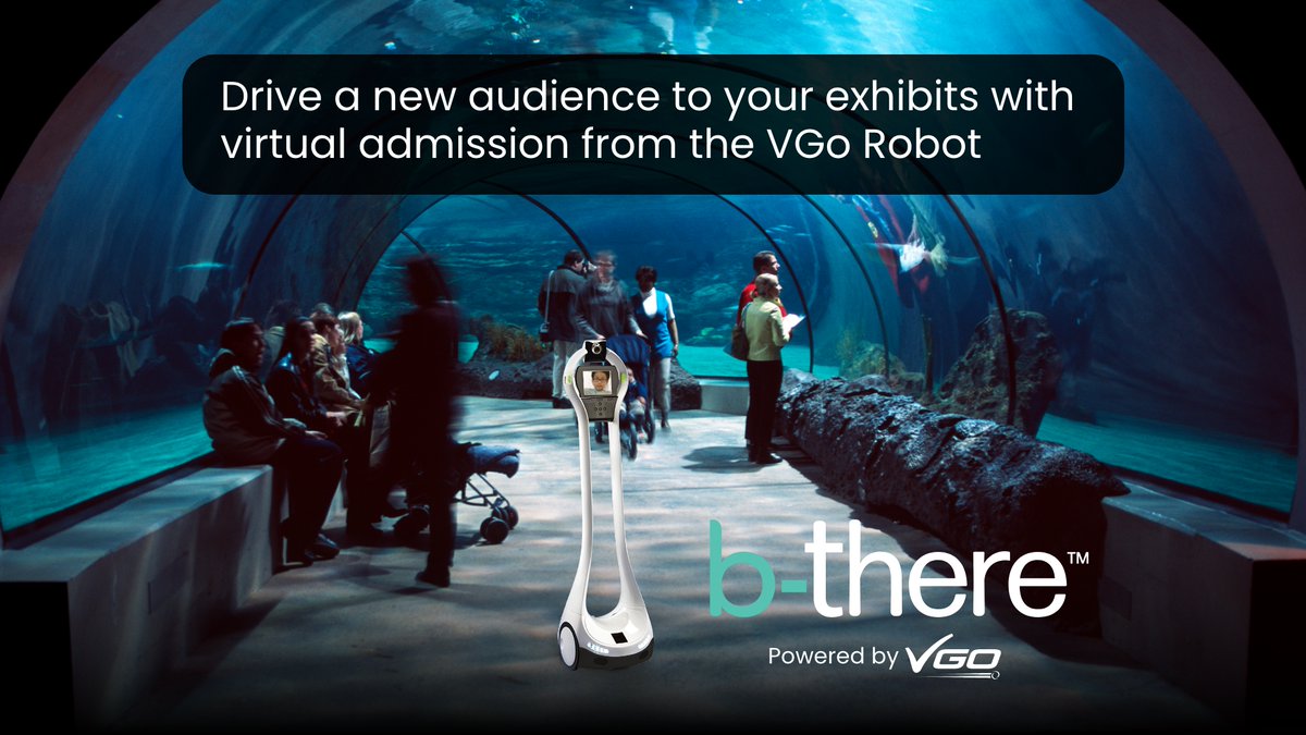 Join the b-there Network and grow your business through virtual experiences and teletours with our #VGo #Robot. Provide access to attractions for participants that are unable to attend in person. hubs.la/Q01Lb_Tg0
#b-thereNetwork #VirtualTours #ChildrensHospitals <a href="/VecnaInc/">Vecna</a>