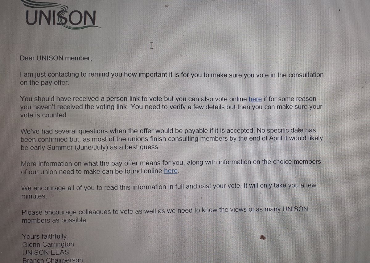 UnisonEEAS's tweet image. Don't forget to Vote