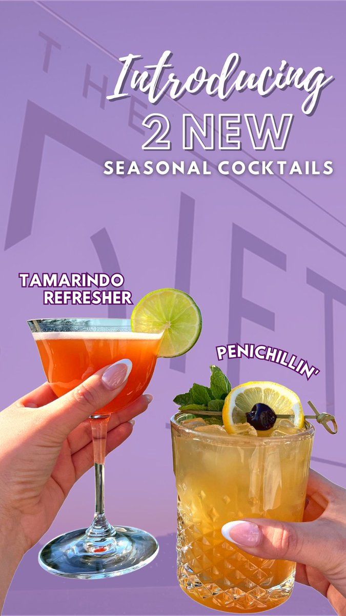 TheFifthOC's tweet photo. Now serving you GREAT newsโฆIntroducing TWO NEW seasonal cocktails ๐น๐คค
๐ธ Peni-chillin'
๐ธ Tamarindo Refresher
#newcocktails #thefifthoc #disneyland #rooftopbar https://t.co/ePMUZ3V7YT