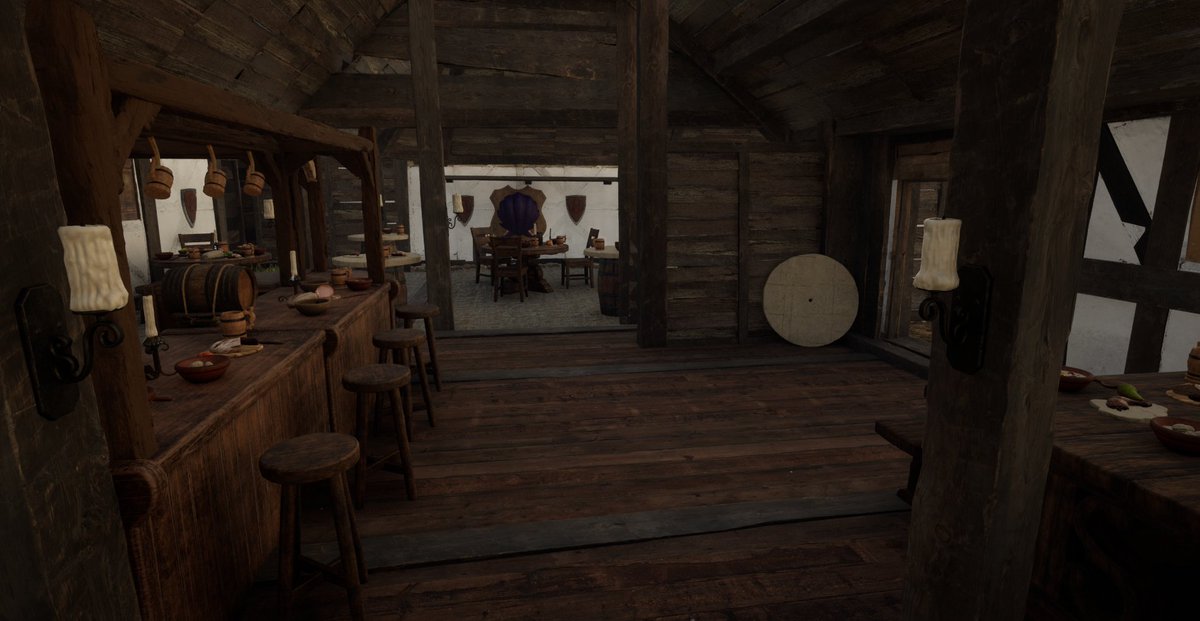 playdwellink's tweet photo. This is how the Earth´s tavern in Valor looks like. In the background you can see an Illushell-shell hanging on the wall as a trophy. The tavern is a excellent place to pick up some quests, especially for Sigil Rulers.
#dwellink #playdwellink #screenshots #art @GamesBavaria https://t.co/fqgIHzOaTl