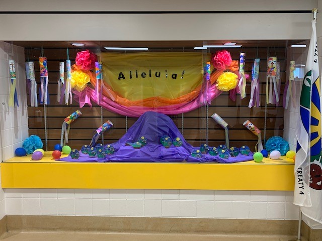 StJosaphat's tweet photo. Alleluia! He is Risen! Happy Easter Rebels, enjoy the break.  Classes resume Monday, April 17, 2023. https://t.co/0Is5V55iop