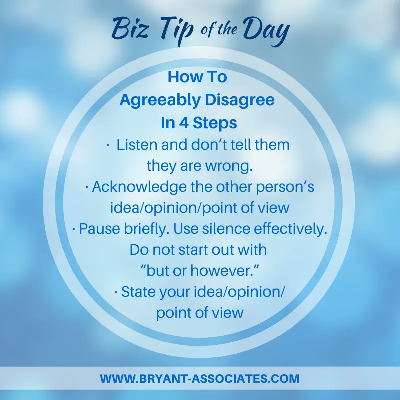 #biz #biztip #wisdom #wisdomwednesday #tax #taxes #taxpreparer #CPA #smallbusiness #smallbiz #accounting #payroll #consulting #businessconsulting #wcw #agreetodisagree #disagreement #listen #opinion #pointofview #idea