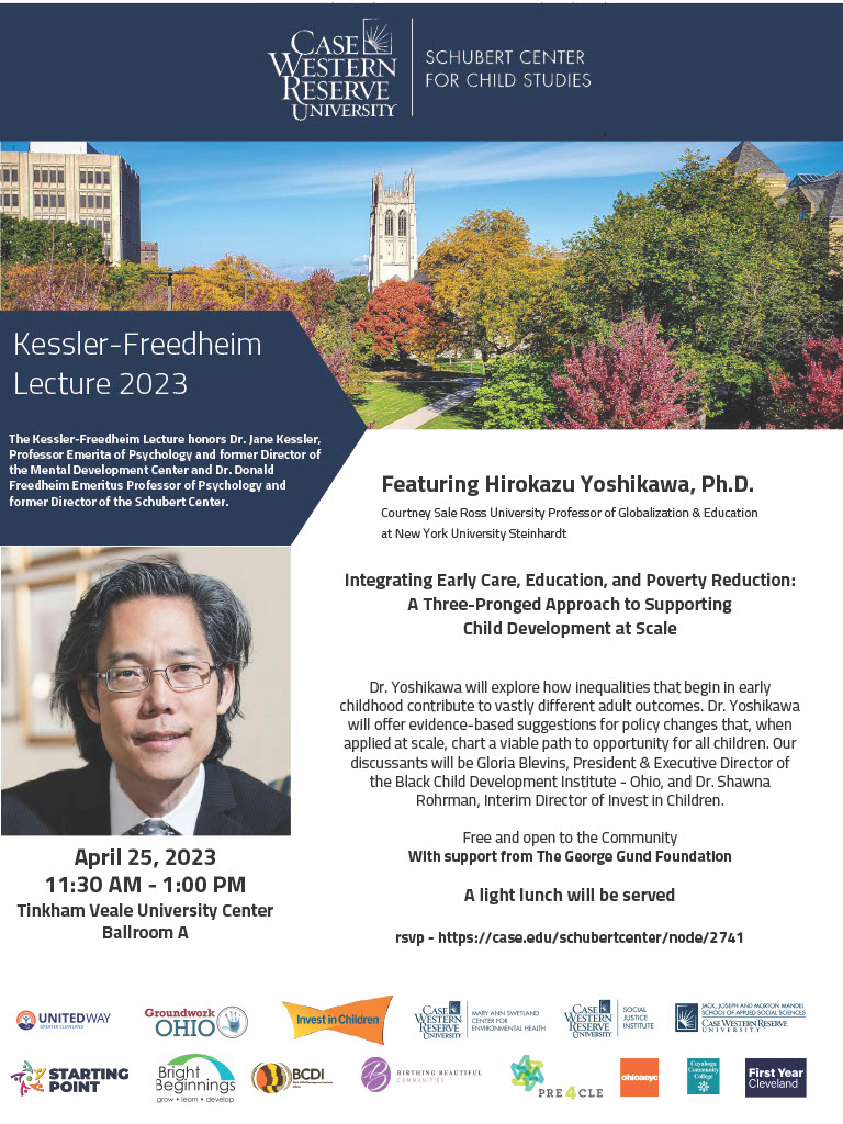 Less than 2 wks away from our annual Kessler-Freedheim Lecture. So exciting! Please come &amp; join us for a light lunch &amp; hear about evidence-based suggestions for policy changes to level the playing field &amp; create opportunities for our children💖@cwruartsci <a href="/MandelSchool/">CWRU Mandel School</a> <a href="/CWRU_SJI/">CWRU Social Justice Institute</a>