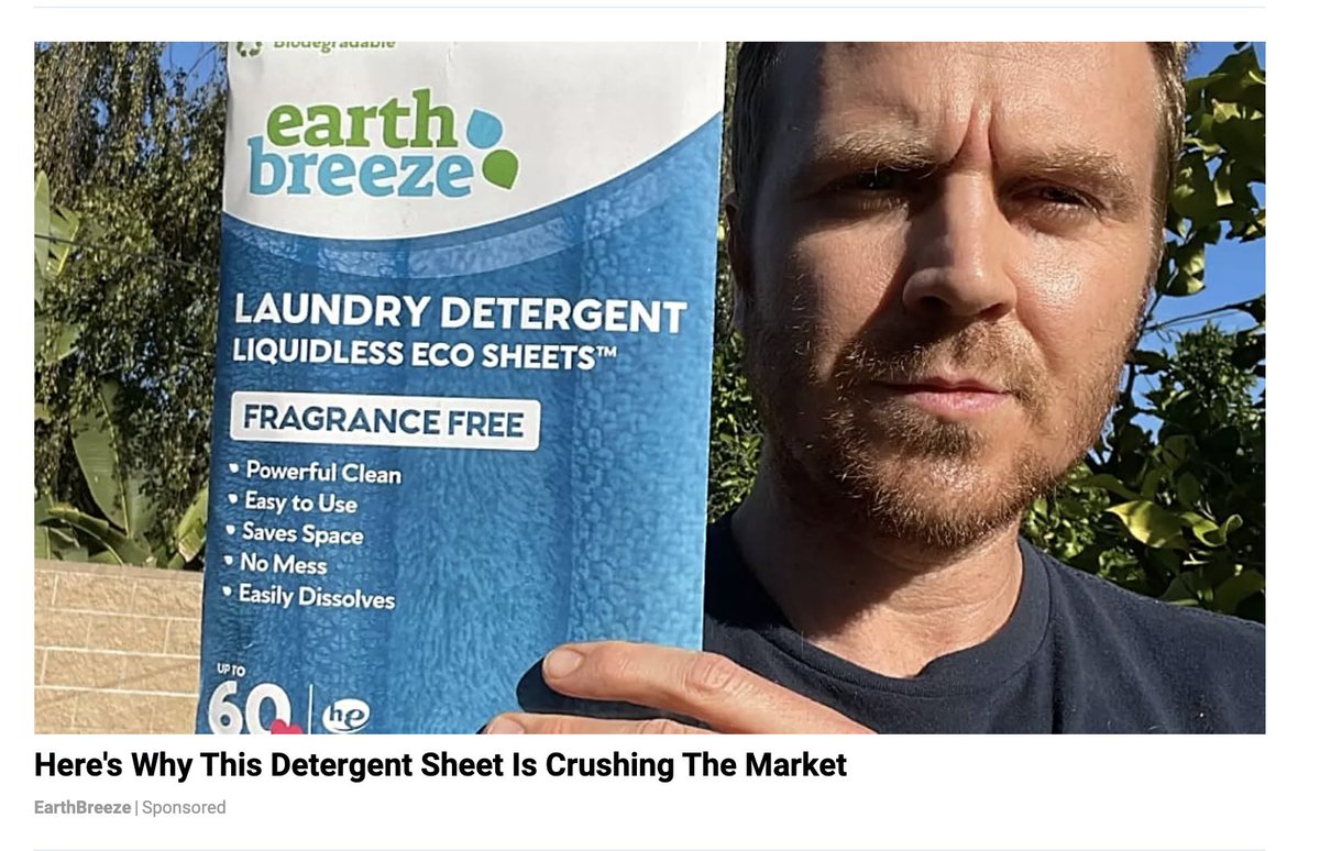 Never thought I'd see <a href="/reynoldsgareth/">Gareth Reynolds</a> in one of these weird ads. Nice to know he's helping crush the laundry detergent market!