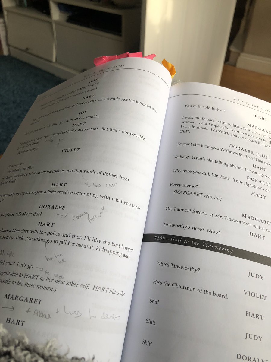 missfspooner's tweet photo. @DeputyGrocott Planning how to set the last few scenes of my musical! #edueaster #amdram @Barkingamdram #9to5themusical #dollyparton https://t.co/Aq3apaQpxG