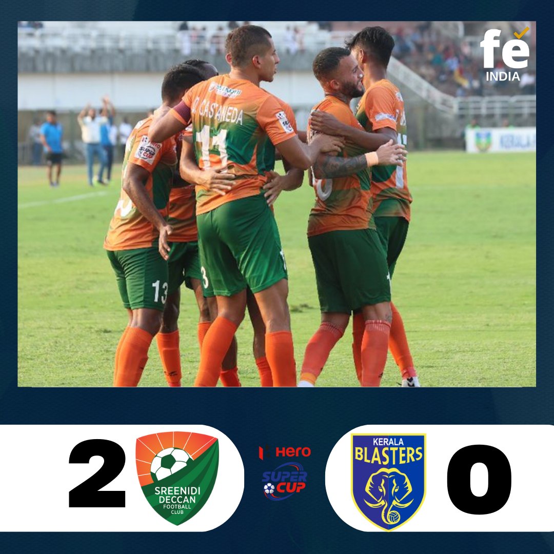 FExpressIndia's tweet photo. A massive perfomance from the @sreenidideccanfc earned them a win against @keralablasters
meanwhile, @bengalurufc defeated the I-league champions @rgpunjabfc in the #HeroSuperCup 

#KBFC #SDFCKBFC #IndianFootball #WeAreBFC https://t.co/10Yn82TZLT