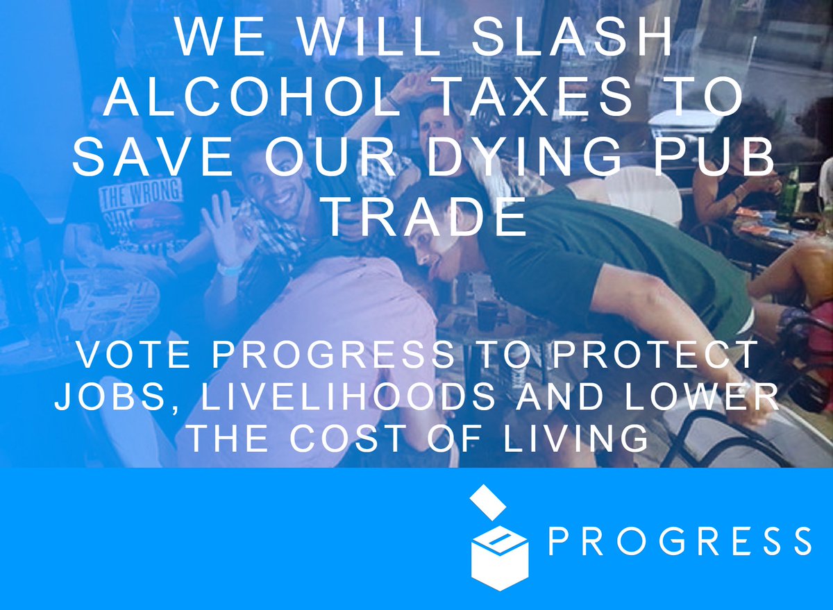 🗳️The Progress Party are committed to lowering Sin-Taxes to spur our economic growth and personal liberty.🗳️