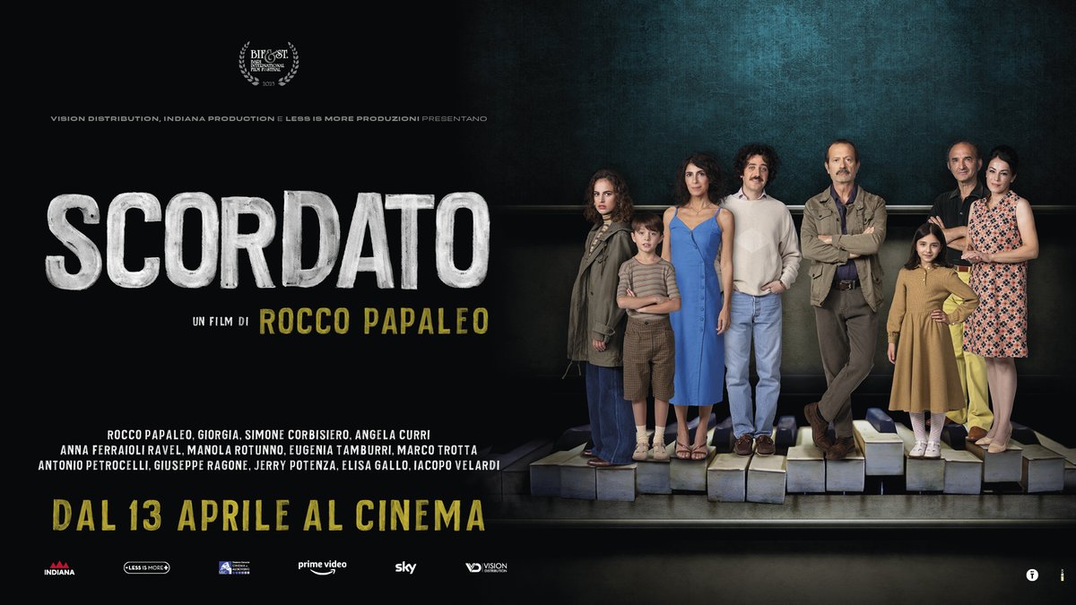 Come si accorda chi si scorda?
#Scordato è il nuovo film di e con Rocco Papaleo, Giorgia, Simone Corbisiero, Angela Curri, in arrivo al #cinemaplinius il 13 aprile 2023.