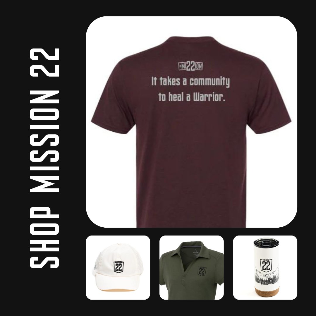 Mission22's tweet photo. If you've been part of our community for long enough, we bet you've got an M22 hat or sweatshirt lying around. But you might just have to make room for this new gear🤌🏼
Shop your support: https://t.co/kywBO74j1e
#Mission22 #PostTraumaticGrowth #UnitedWeHeal #ShopYourSupport https://t.co/9uqSEHG4KP