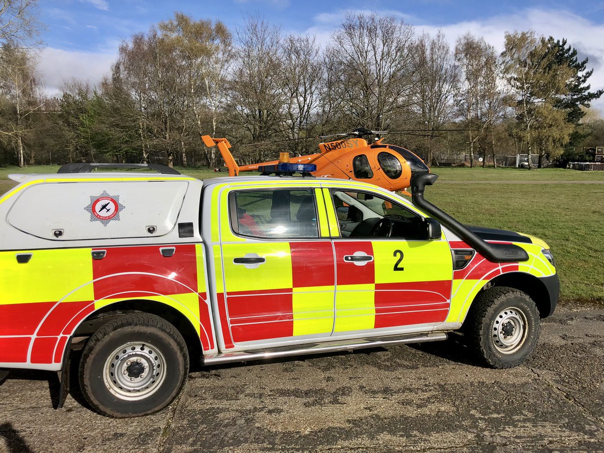 Crews on duty today <a href="/BrooklandsMuseu/">Brooklands Museum</a> for helicopter movements 🚁🚒