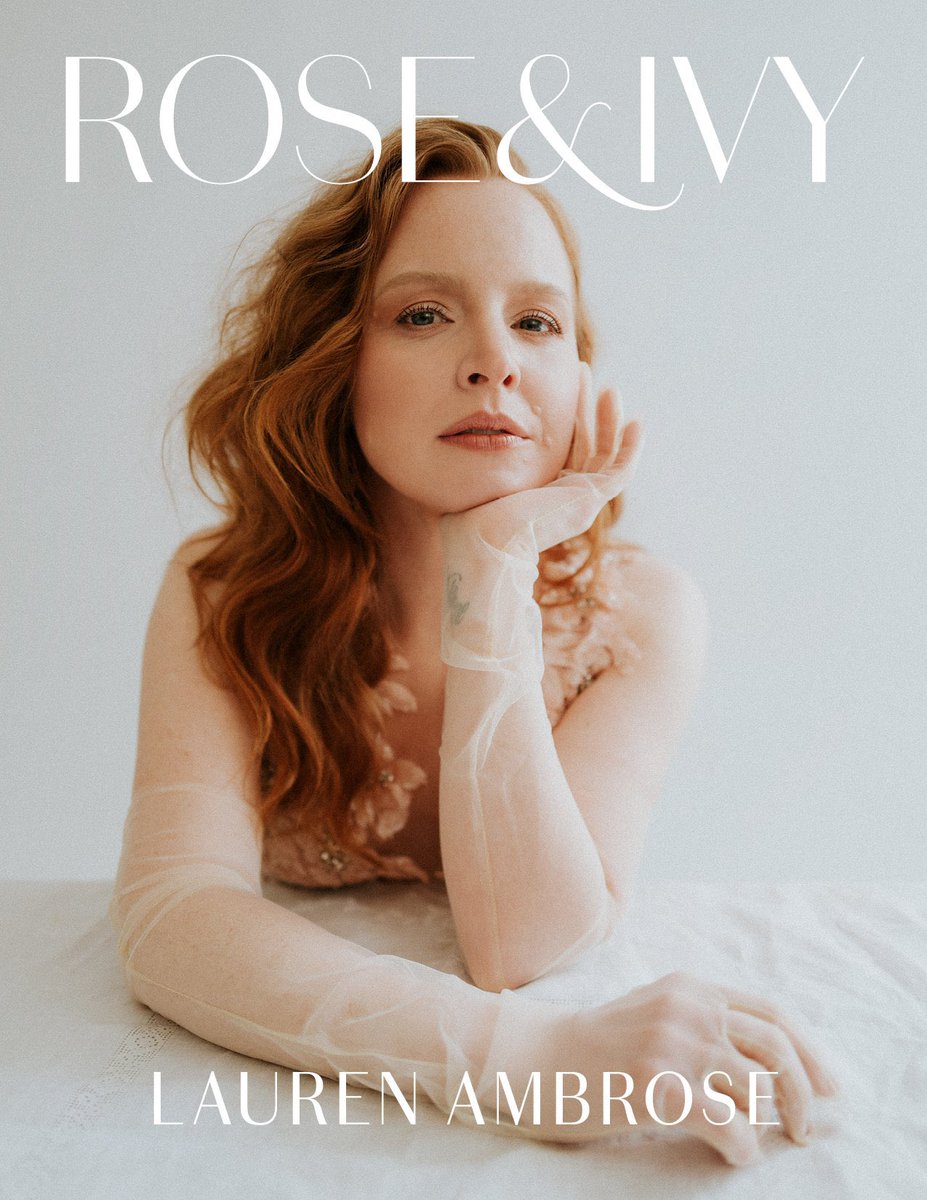 #LaurenAmbrose by me for the April digital cover of @ROSEANDIVYJOURN 🌸🕊️✨ #yellowjackets @Showtime