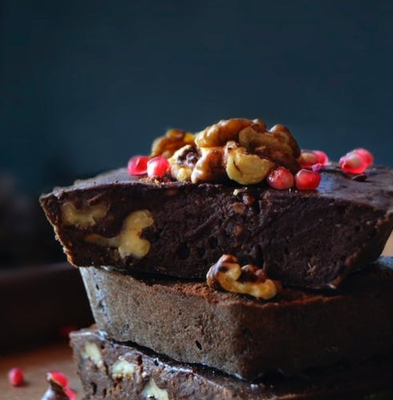 vegan Chocolate cake with nuts :) :) #Vegan