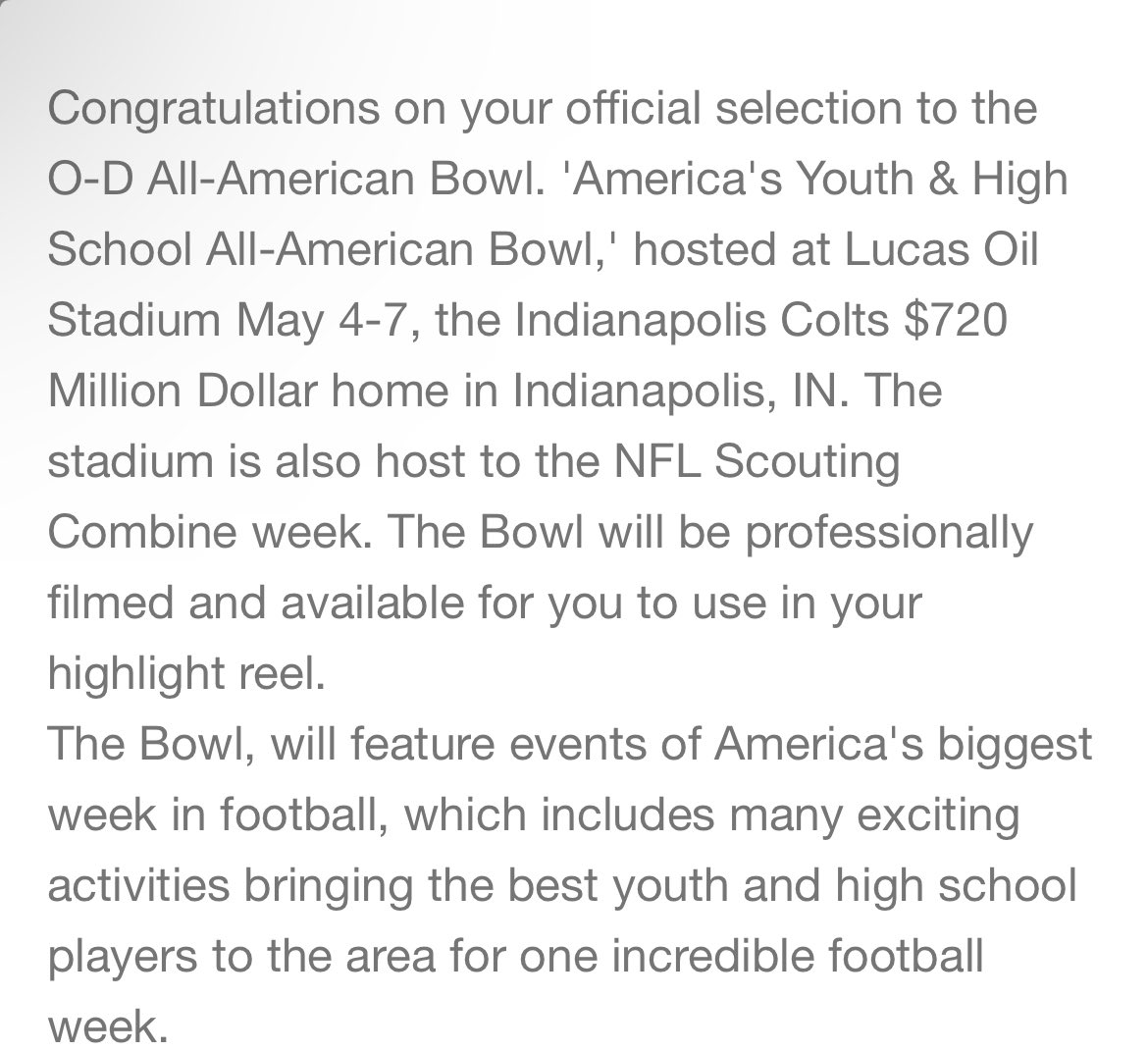 Thanks for the invite🙏🏽 #AGTG @ODFootballCamps