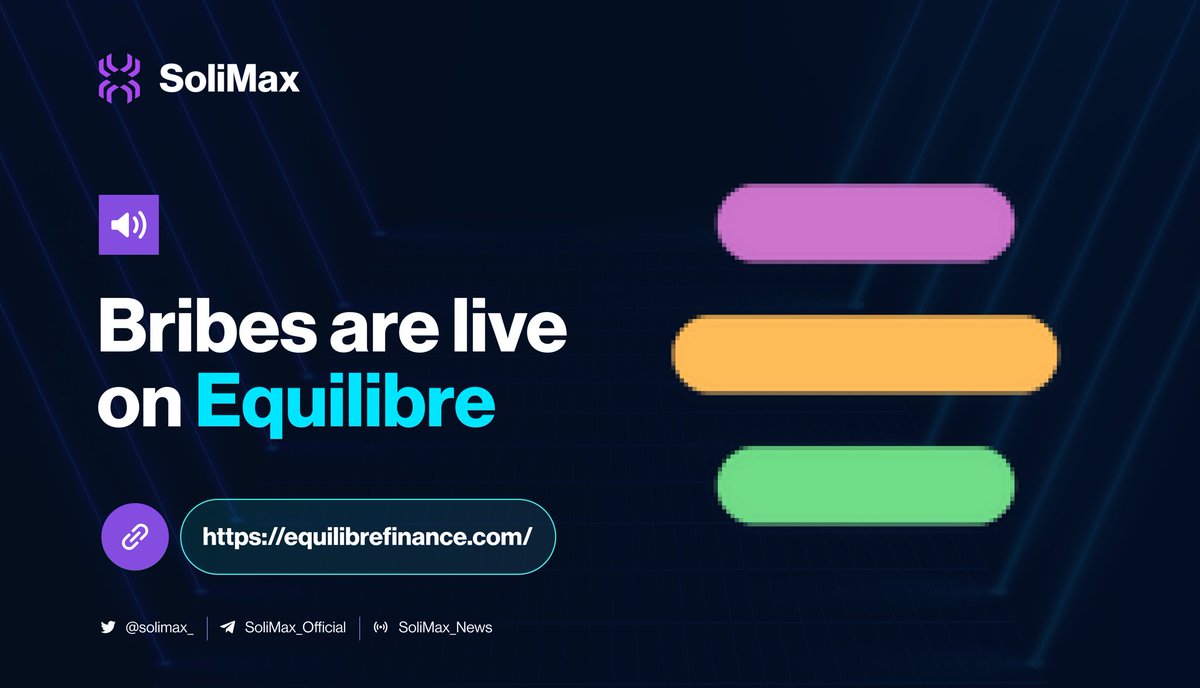 solimax_'s tweet photo. ATTENTION FARMERS🚨🚨👩🏻🌾👨🌾
We have just bribed our $SLM/ $USDC Pool on @EquilibreAMM with 1000 $USDC 💸💸
You have to vote for the Pool with your $veVARA tokens to earn a share of this bribe.
Get farming!
#slm #equlibre #Kava https://t.co/ZvIwvSTOwS