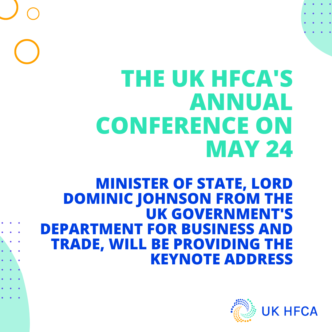 TheUKHEA's tweet photo. Minister of State, Lord Dominic Johnson from @biztradegovuk will provide the keynote address at the UK HFCA's Annual Conference on May 24. He will join specialists who represent the whole hydrogen sphere. #ukhfca #hydrogenjourneyto2030 #hydrogenevents #InnovationZero https://t.co/scz0tYo2xW