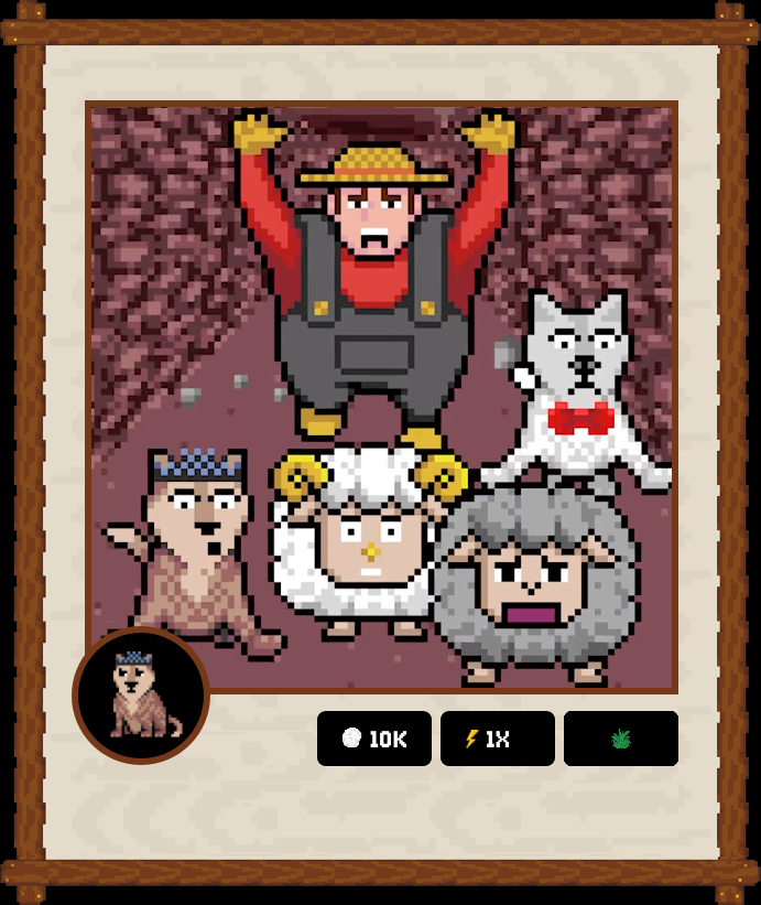 🐺 WOLF GAME DIGITAL TRADING CARDS

❤️ Collect WG Moments + Characters
⚡️ Stack WOOL/Energy/Resources
🎯 Win NFTs + $WOOL <a href="/wolfdotgame/">Wolf Game</a>

Card: #48
Date: 6/6/22
Phase: Cave Game
Setting: The Cave
Character: A6
🐑 10K /⚡️1X /🌿

linktr.ee/w00lish