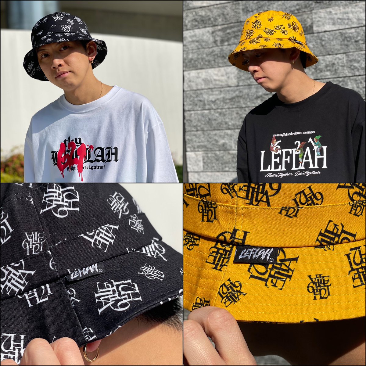 LEFLAH スマーキングリペアバギーデニム(BLK)|デニム/ジーンズ LEFLAH スマーキングリペアバギーデニム(BLK)|デニム/ジーンズ