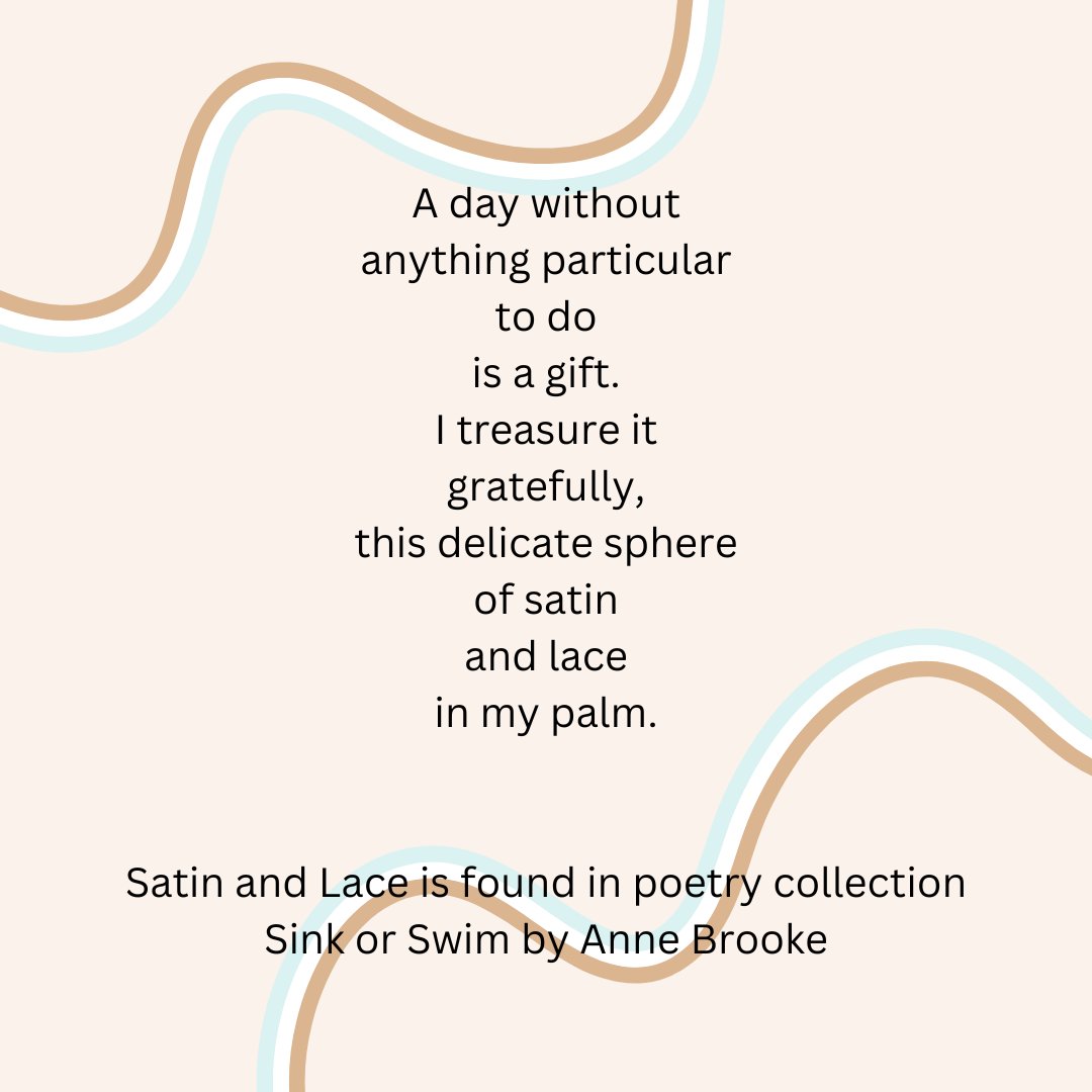 AnneBrookeBooks's tweet photo. Satin and Lace is found in poetry collection Sink or Swim. Available at Amazon worldwide:

https://t.co/wzg3UrfThH 

#lifepoems #gift #nothingtodo https://t.co/dJXfSIF4rl