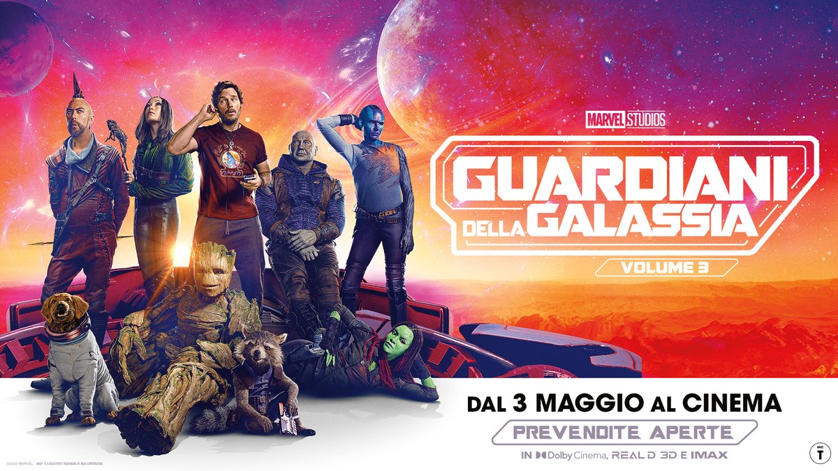 Il finale di una saga epica.⁣
⁣Guardiani della Galassia Vol. 3, il nuovo film dei Marvel Studios, vi aspetta al #cinemaplinius dal 3 Maggio. ⁣
#GotGVol3 #GOTG #GuardianiDellaGalassia #cinemaplinius