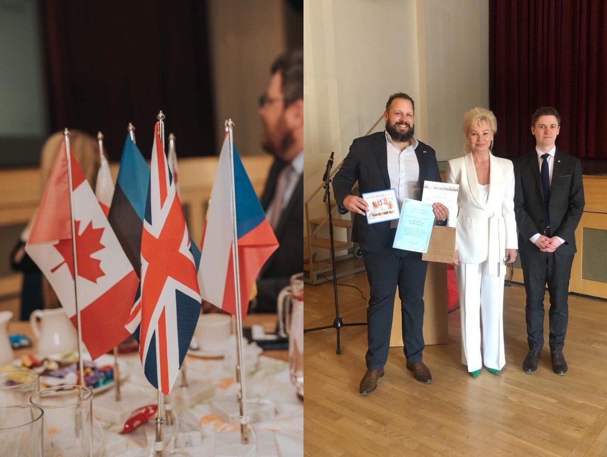CanadaEstonie's tweet photo. @CanadaEstonie et le Chargé d'Affaires @TylerInTallinn ont participé au « Diplomatic Festival of Opinion for Youth » organisé par #DiplomaticRelationsProject à Türi, avec des collègues du corps diplomatique.
🤝
@EmbEspEstonia
@ukinestonia
@PLinEstonia
@GeoEmbTallinn
#CzechEmbassy https://t.co/0t7pifMrFB