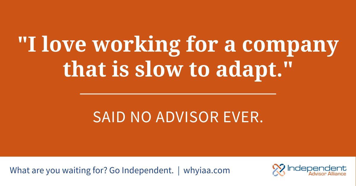 visionarysquare's tweet image. In the ever-evolving digital world, innovation is important for #financialadvisors wanting to stay ahead of the curve. If your current company isn't adapting to technology and industry trends, your firm can get left behind.

#WeAreIAA #goindependent #independentfinancialadvisors
