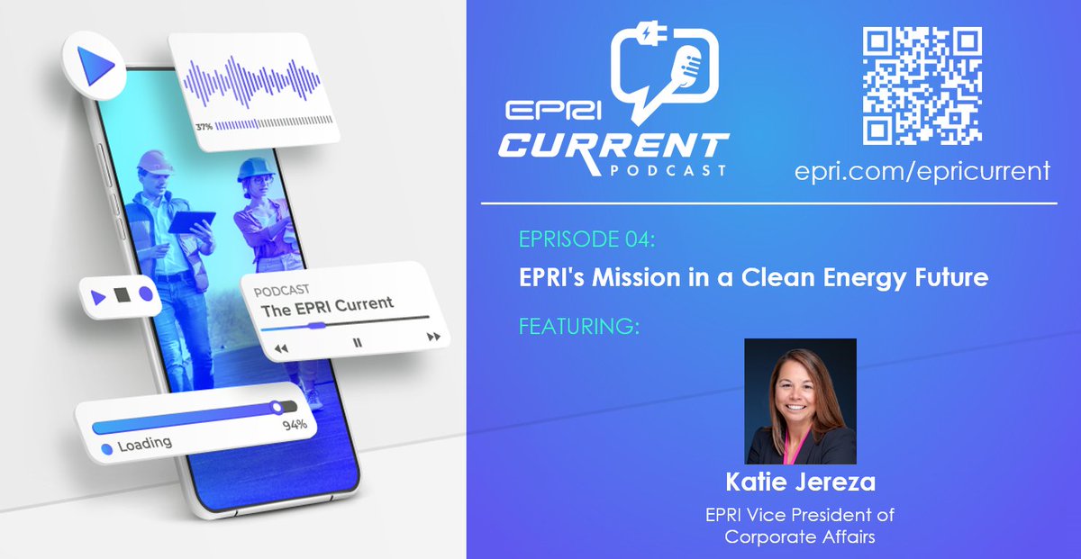 The EPRI Current #podcast is back with another new episode. On this week’s episode, <a href="/EPRINews/">EPRI</a> Nicholas Scheib talks with EPRI VP of Corporate Affairs Katie Jereza about EPRI’s mission in a clean energy future.   

Listen wherever you get your podcasts: msites.epri.com/epricurrent