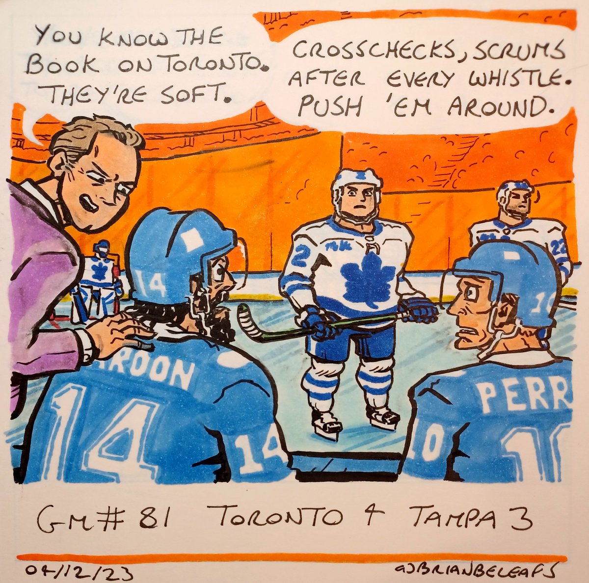 BrianBeLeafs's tweet photo. Game #81. Toronto 4 Tampa 3 #TorontoMapleLeafs #LeafsForeverβ―β―β― #LeafsNation #GoLeafsGo #LukeSchenn #JakeMcCabe #JosephWoll #HumanEraser https://t.co/XQKfdiipCW