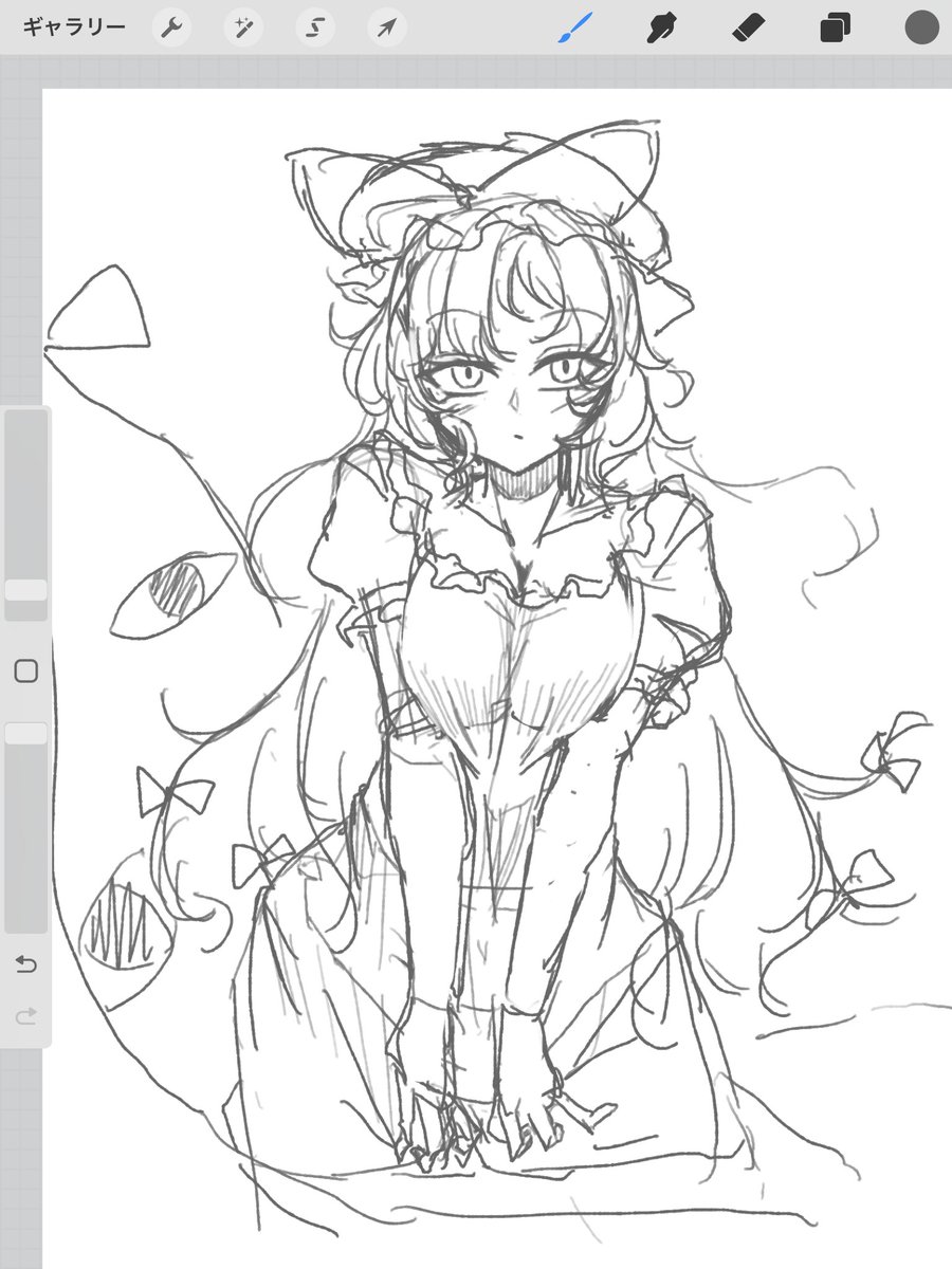 今日の落書き
東方 八雲紫 