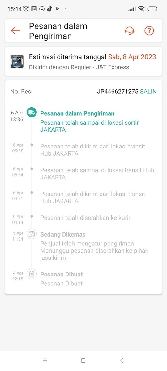putriip's tweet photo. @jntexpressid Halo, tolong dicek dong ini paket saya ga ada update dari tgl 6, CS ditelpon ga nyambung2 https://t.co/Ljx09m6rfX