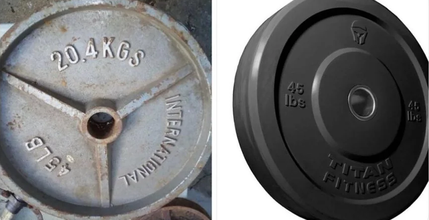 I can't explain it, but the left weight is heavier than the right one