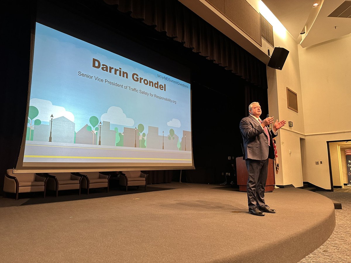 zerodeathsMD's tweet photo. Today’s 2023 Maryland Highway Safety Summit begins with a keynote address from @goFAAR’s Darrin Grondel explaining the importance of building partnerships and their role in traffic safety. #MDsummit #MDOTsafety https://t.co/aceZJ2UT4m