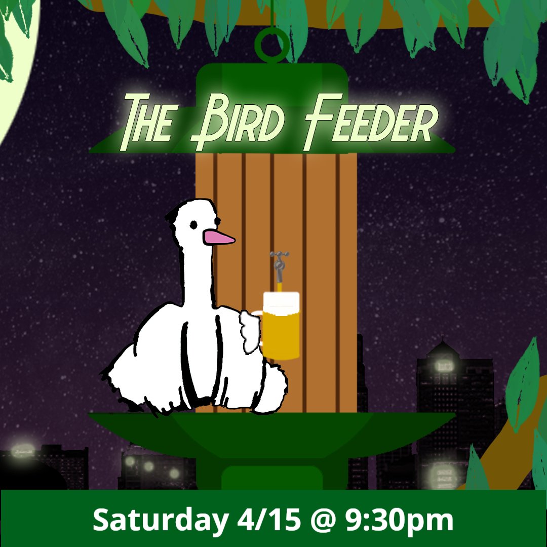 Saturday, after The Bird Comedy Show w/ Ham Kitty, stick around for the debut of The Bird Feeder!

Meet the newest members of The Bird Comedy Theater Players in their very own show!

Second Saturdays at 9:30pm!

TheBirdKC.com