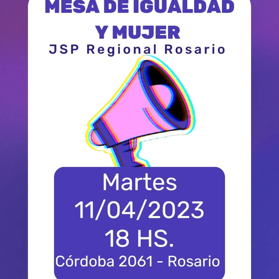 jsprosariook's tweet photo. 📅Reunión de Mesa de Secretaria De Igualdad y Mujer de la Juventud Sindical Peronista Regional Rosario. 
♀️El 11/4 nos reunimos nuevamente con mujeres trabajadoras de distintos gremios a fin de fijar agenda para lo que resta del año 2023, https://t.co/KNuTxZaLrO