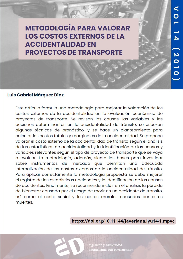 IyUPUJ's tweet photo. 📄Metodología para valorar los costos externos de la accidentalidad en proyectos de transporte
👤 Luis Gabriel Márquez Díaz
🌐 DOI:https://t.co/WFv8TE8vKO
#TBT #Metodologíaenpredicciones #accidentesdetránsitocostos #accidentesdetránsitoestadísticas https://t.co/VWBptaz5cX