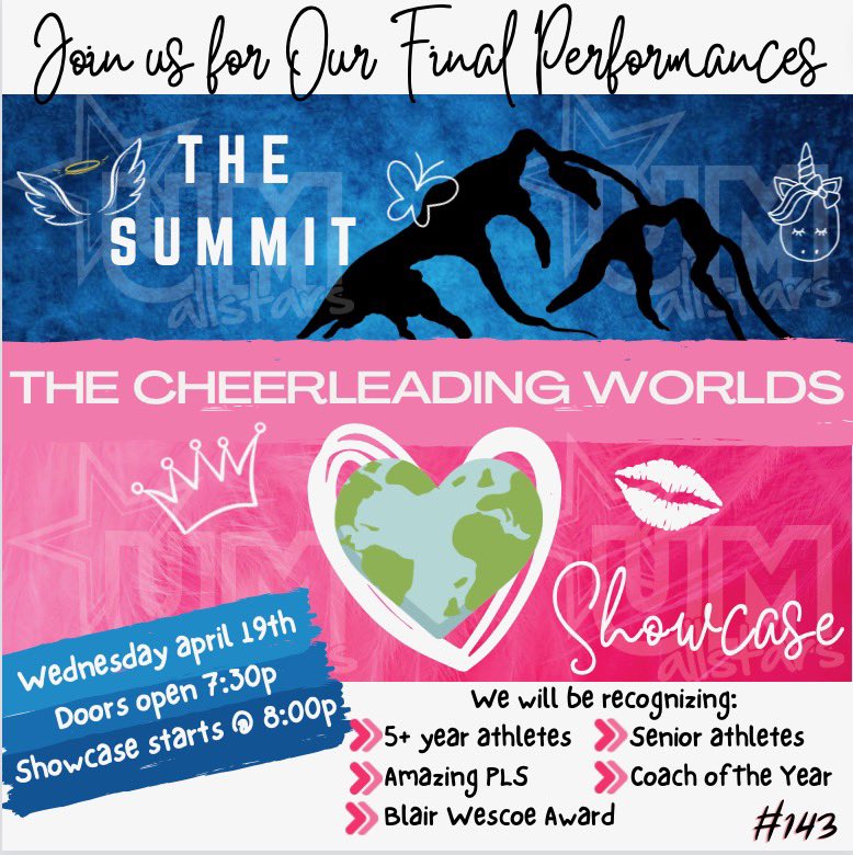 Join us next Wednesday as we send off our Worlds 🌍 and Summit🏔️ teams with all our love and support! 💕

Everyone is welcome! See 👀 you there! 👑💋😇🦋🦄 #s9yFiF
