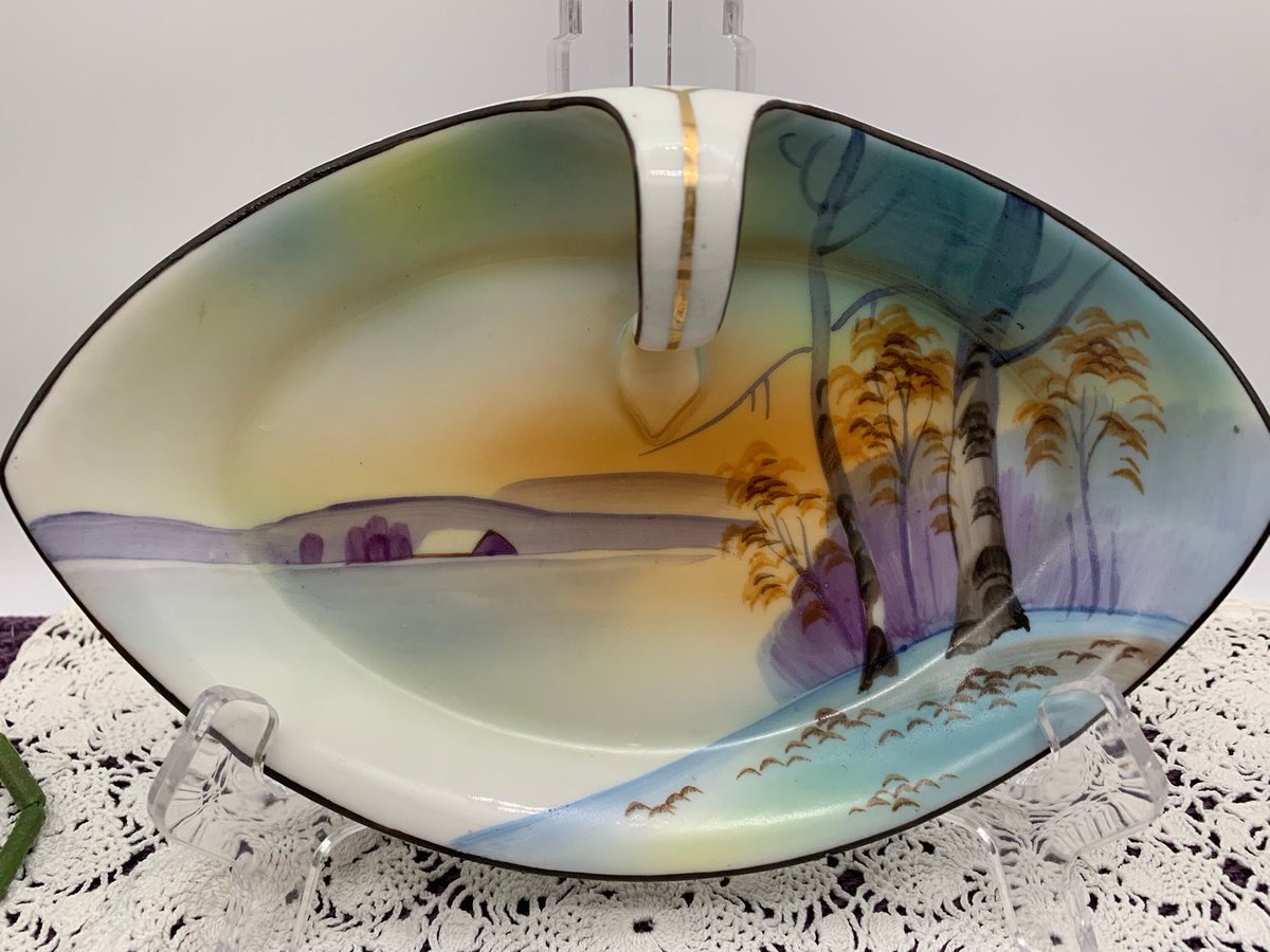 LilyDogAntiques's tweet photo. Excited to share this item from my #etsy shop: Vintage Nippon/Japan Nut Candy Dish with Center Handle, Hand Painted Porcelain Nippon/Japan Bowl, Nippon Japan Trinket Dish, Mid Century #candydish #antiqueporcelain #nutdish #trinketdish #midcenturymodern https://t.co/iwRly4vBnw https://t.co/HFzCGG6xCq