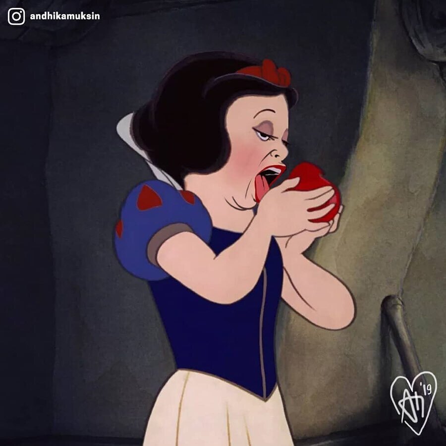 RocknTech's tweet photo. Princesas da Disney de um ponto de vista mais, digamos... "realista". Trabalho artístico de @AndhikaMuksin.
__
Realistic Disney princesses. Awesome piece of art by @andhikamuksin 👏

Tag the @ who always looks bad in photos 

#disney #princesa #princess #disneyprincess #arte #art https://t.co/xtVjUPwTsH