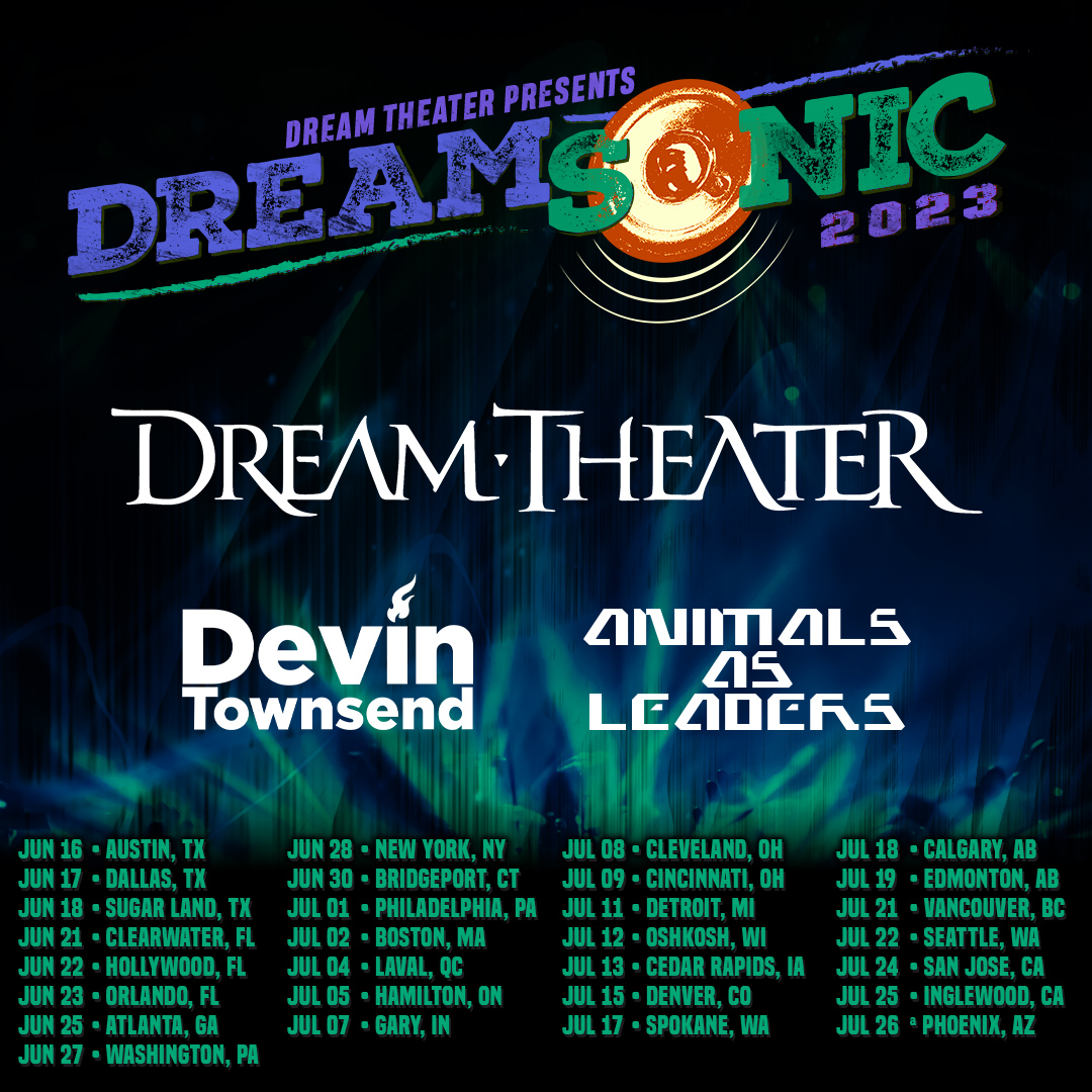 dreamtheaternet's tweet photo. We are all so incredibly excited to present Dream Theater’s very own prog-metal music festival, Dreamsonic 2023!

On our inaugural run this summer we will be joined by special guest @dvntownsend, &amp; @AnimalsAsLeader!

Tickets go on sale Friday, April 14th at 10am.

#Dreamsonic2023 https://t.co/XlfgHf5dKl