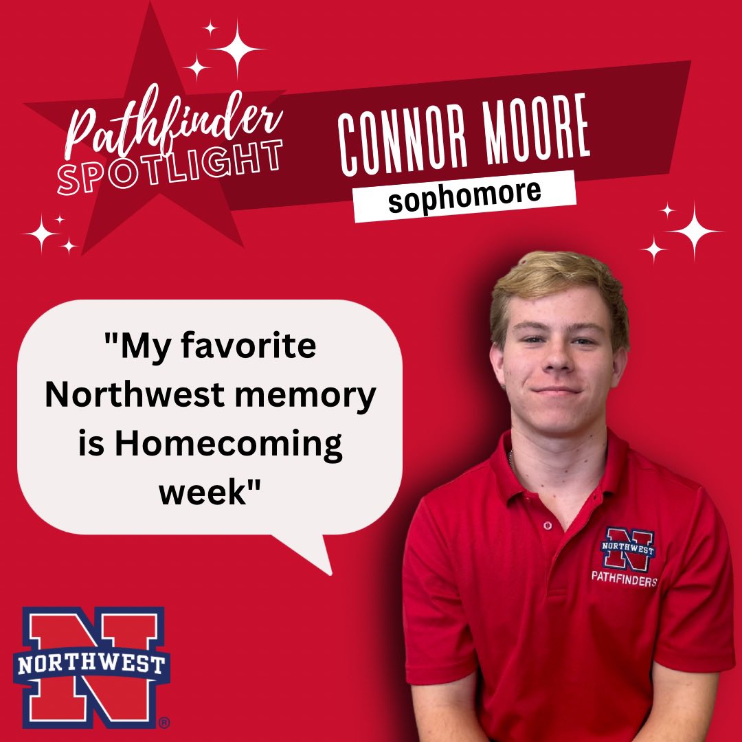 NWCCRecruiting's tweet photo. Pathfinders are student recruiters at Northwest and they help prospective students find their path! 🗺️Meet our Pathfinder Connor Moore! Connor is a graduating sophomore who will be attending the University of Mississippi in the Fall. If you see him on campus say Hello!🤠 #CCMonth https://t.co/l7Nnm29kA9