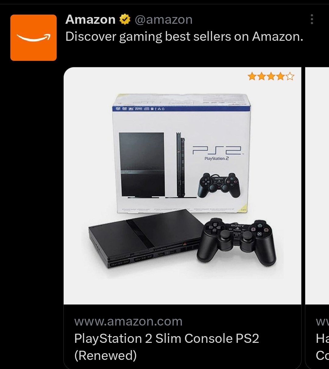 PlayStation 2 Slim Console PS2 (Renewed)