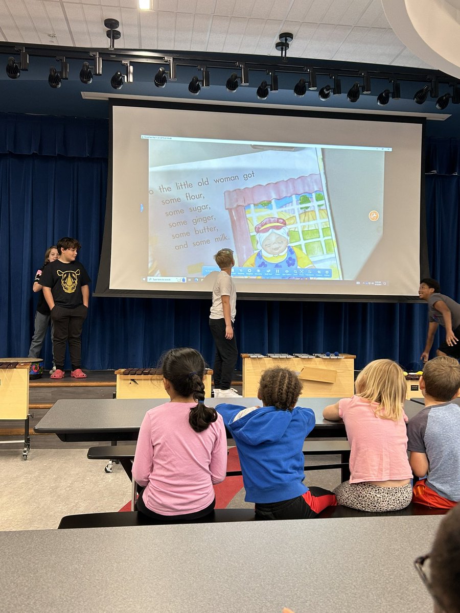 We got the privilege of watching 5th grade perform their books to music they created. It was so fun. #20yearsME <a href="/MarionMavericks/">Marion Mavericks</a> <a href="/gilcreasemarion/">LaCrista Gilcrease</a> @SDMarionMusic