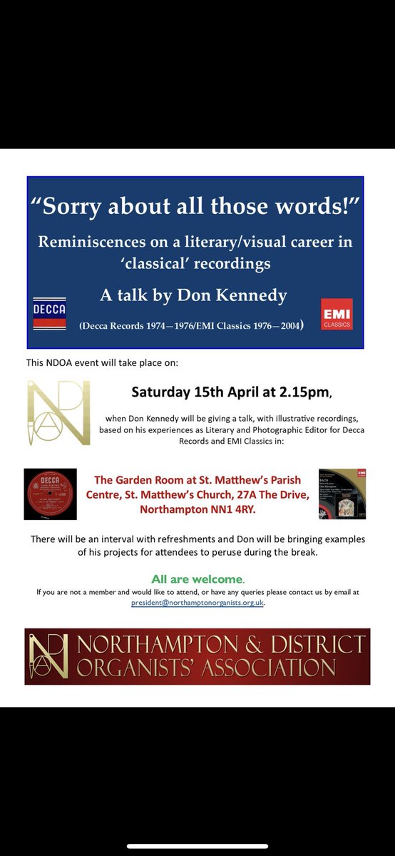 Northampton & District Organists (@ndoaorganists) on Twitter photo 