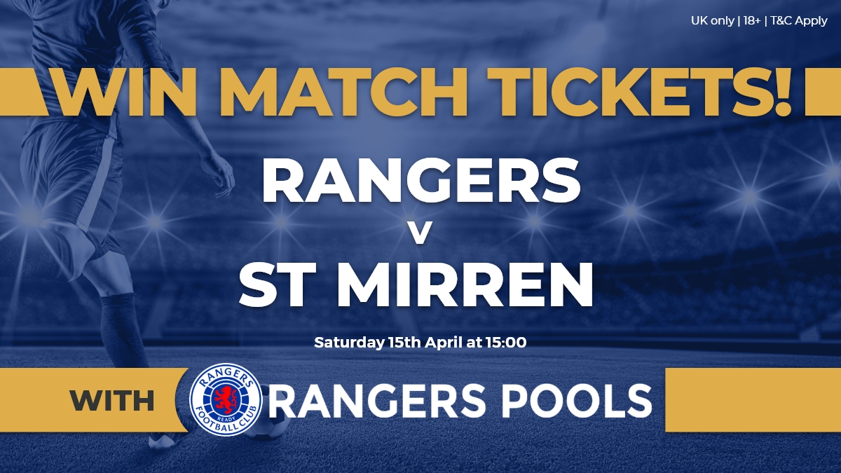 🚨 FLASH GIVEAWAY 🚨

We have 2x Match Tickets for Saturday's game against St. Mirren. 

Simply retweet this tweet and follow us for a chance to win them! 🎟️

Competition closes at 6pm tonight. The winner will be chosen at random shortly after.

#RangersFC