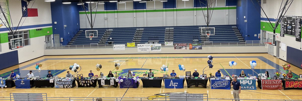 Last Signing Day of the year. 9 Texans, 15 Eagles, and 7 Bobcats getting the opportunity to continue their athletic career. Congratulations to all these student athletes!