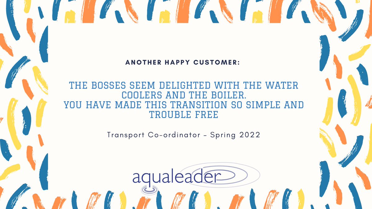 Our customer satisfaction is of paramount importance to us as company...... 

'You have made the transition so simple and trouble free'.  #CustomerService #facilities #officehydration