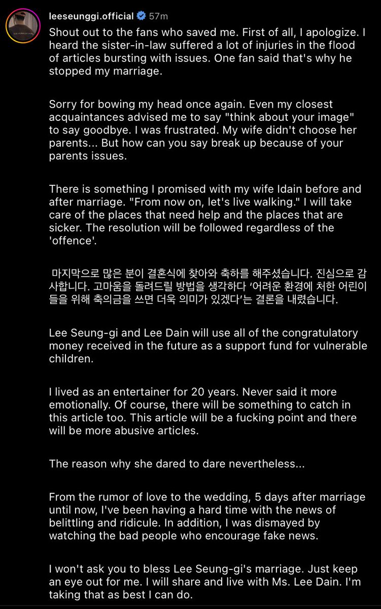 iconickdramas's tweet photo. Lee Seung Gi: Even my close acquaintances recommended breaking up. My wife didn't choose her parents, but how can I say let's break up because of parents' issue. I have a promise with my wife, Lee Da In.

#LeeSeungGi is the standard! The way he defended &amp; protected his wife 🥹🤍 https://t.co/i2LRhfULIh