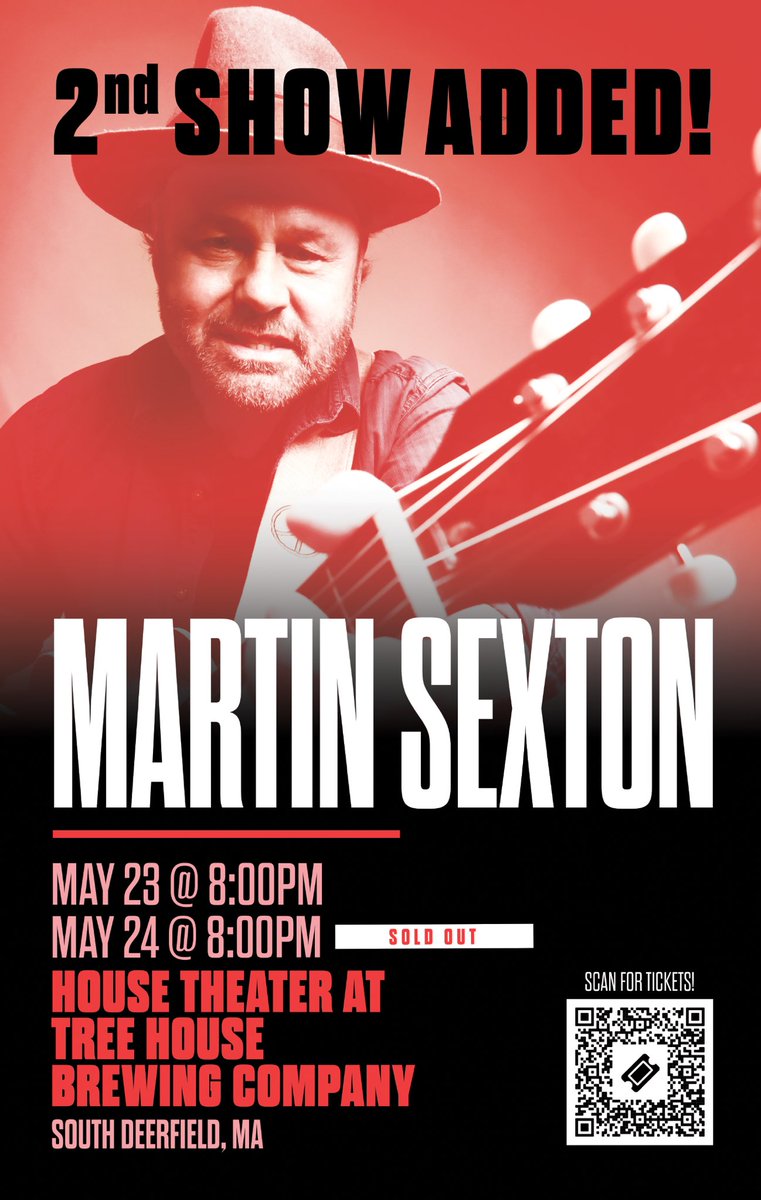 📣 Second show added! Full tour at martinsexton.com