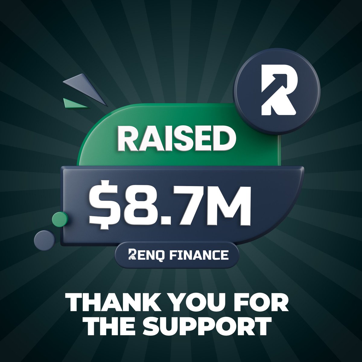 🚨MILESTONE UPDATE🚨

$8,700,000 Raised 🔥🔥

Thanks For Your Love and Support 🙏

BUY NOW - renq.io

‼️ Note: We Never DM You First, Always Check Our Social Links On Website, Never Share Your Private Key/Seed Phrase With Anyone. ‼️